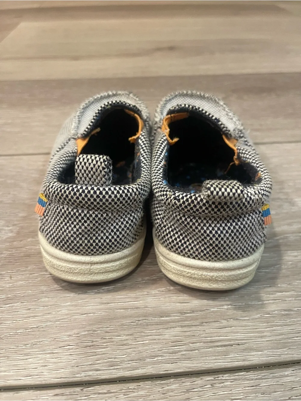 Cat & Jack Black and White Houndstooth Slip-On Kids Shoes